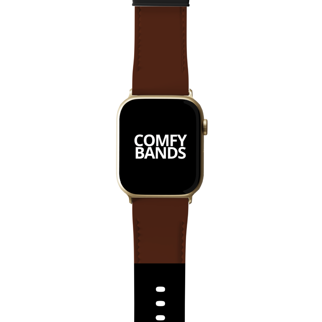Black & Brown Color Block Series Band For Apple Watch