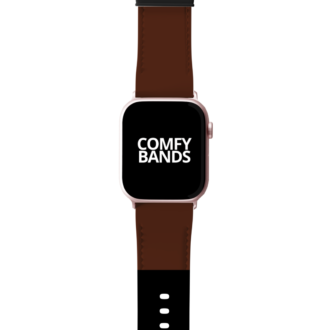 Black & Brown Color Block Series Band For Apple Watch