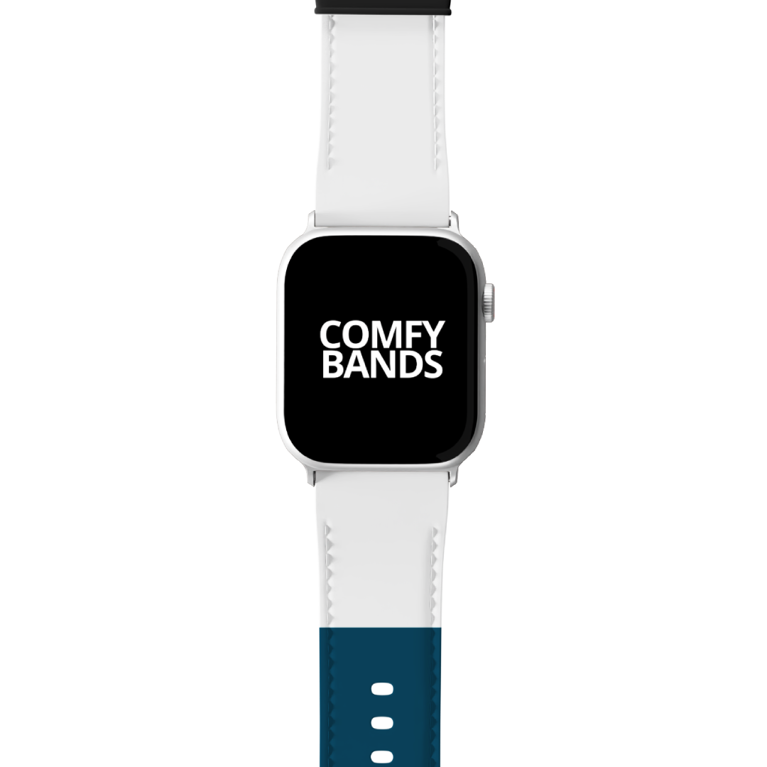 Turquoise & White Color Block Series Band For Apple Watch