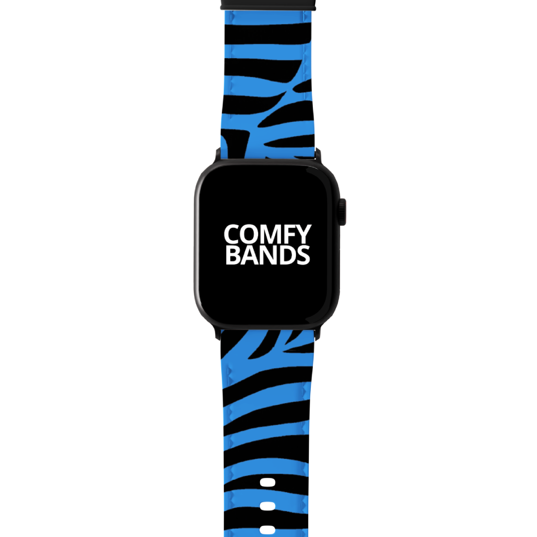 Blue Zeebra Exotic Animal Series Band For Apple Watch