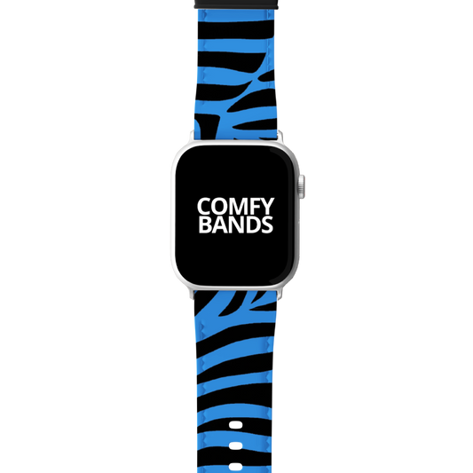 Blue Zeebra Exotic Animal Series Band For Apple Watch