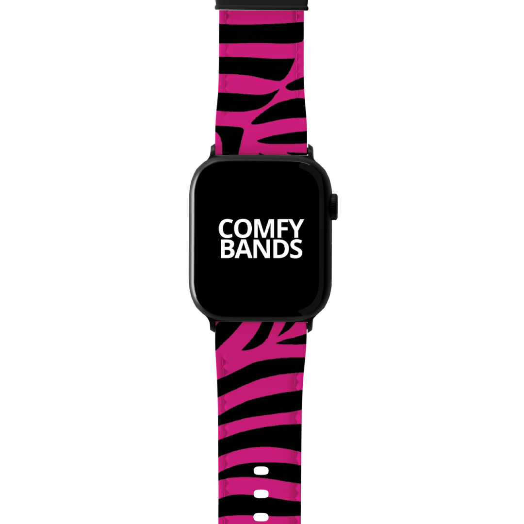 Pink Zeebra Exotic Animal Series Band For Apple Watch