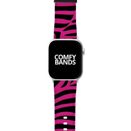 Pink Zeebra Exotic Animal Series Band For Apple Watch