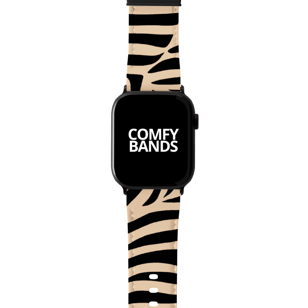 Tan Zeebra Exotic Animal Series Band For Apple Watch