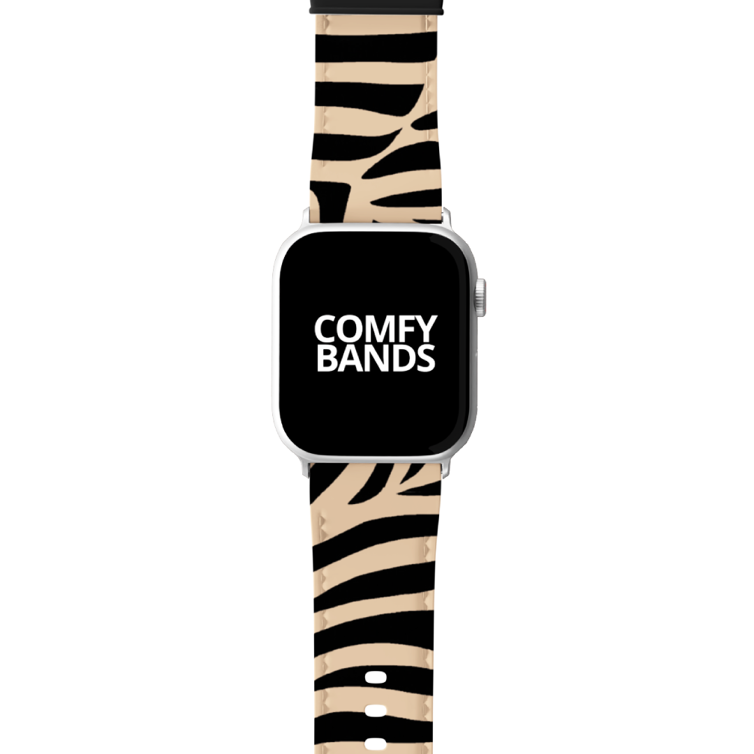 Tan Zeebra Exotic Animal Series Band For Apple Watch