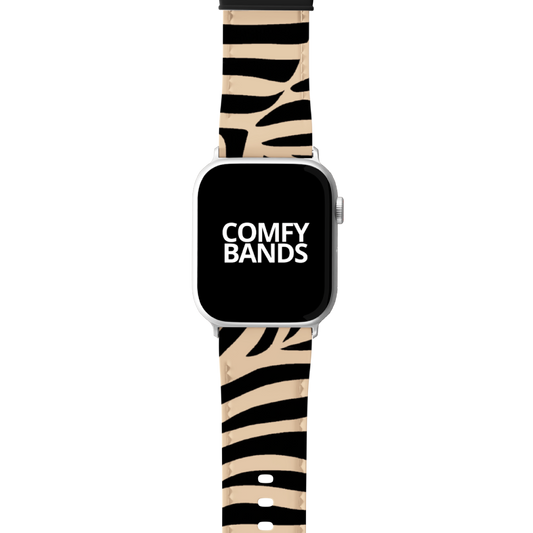 Tan Zeebra Exotic Animal Series Band For Apple Watch