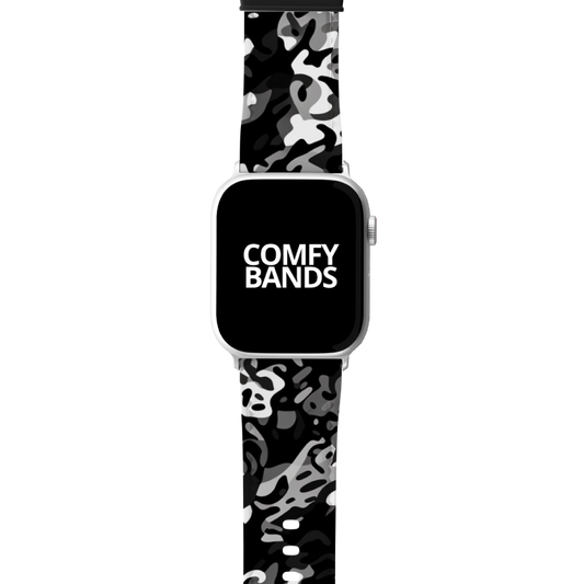 Black Camouflage Series Band For Apple Watch