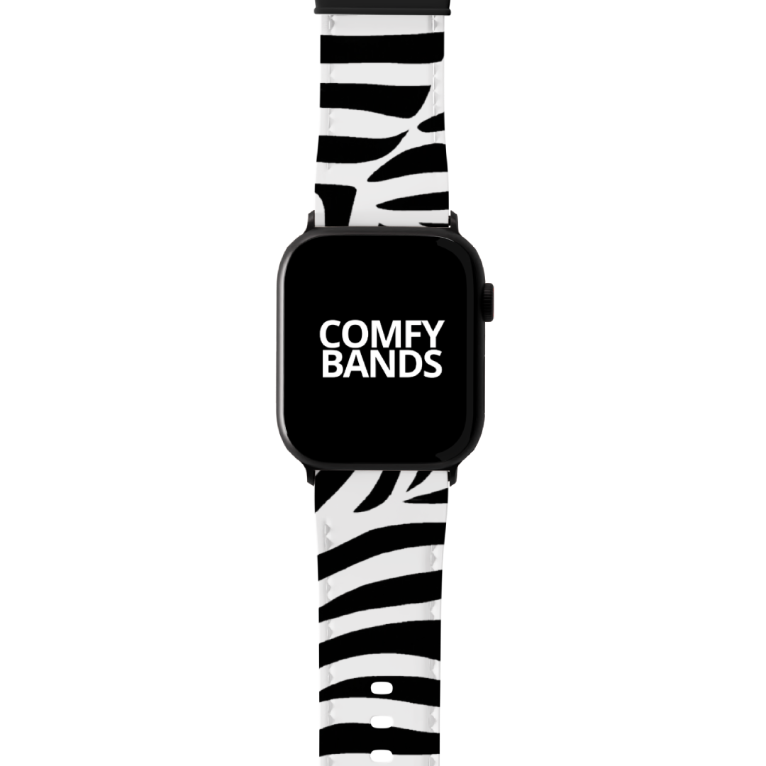 White Zeebra Exotic Animal Series Band For Apple Watch