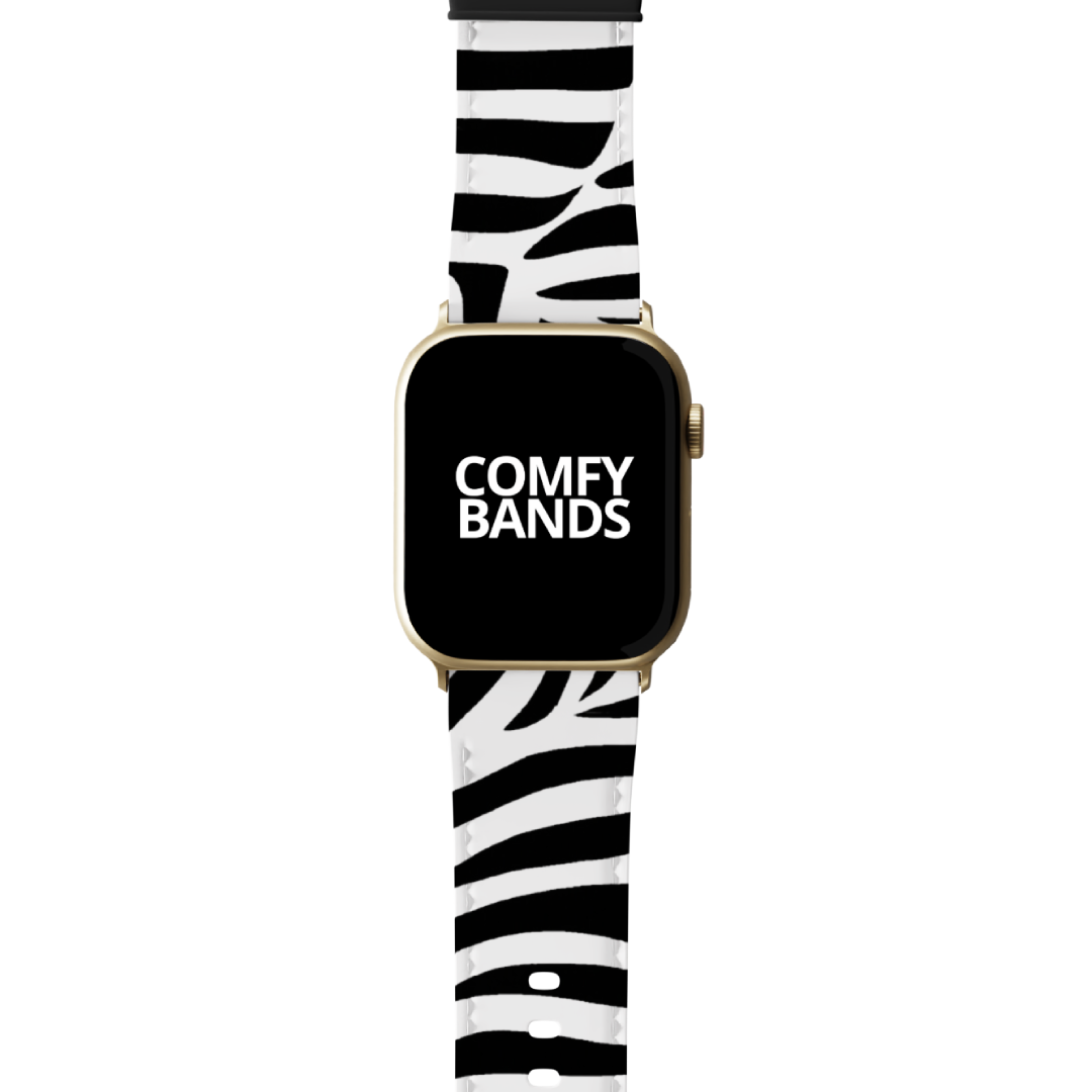 White Zeebra Exotic Animal Series Band For Apple Watch