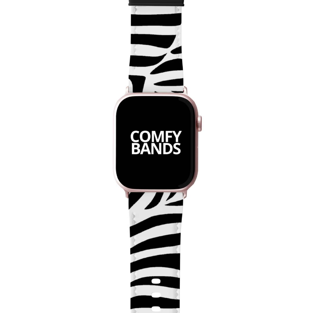 White Zeebra Exotic Animal Series Band For Apple Watch