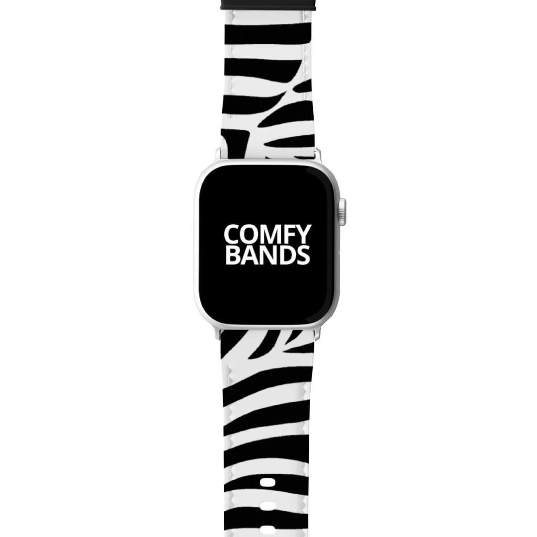 White Zeebra Exotic Animal Series Band For Apple Watch