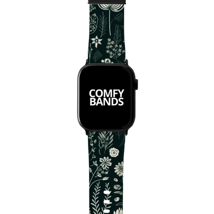 Green Botanical Floral Series Band For Apple Watch