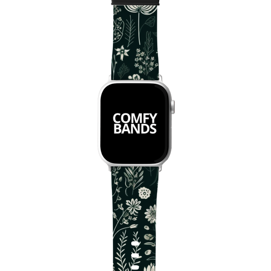 Green Botanical Floral Series Band For Apple Watch