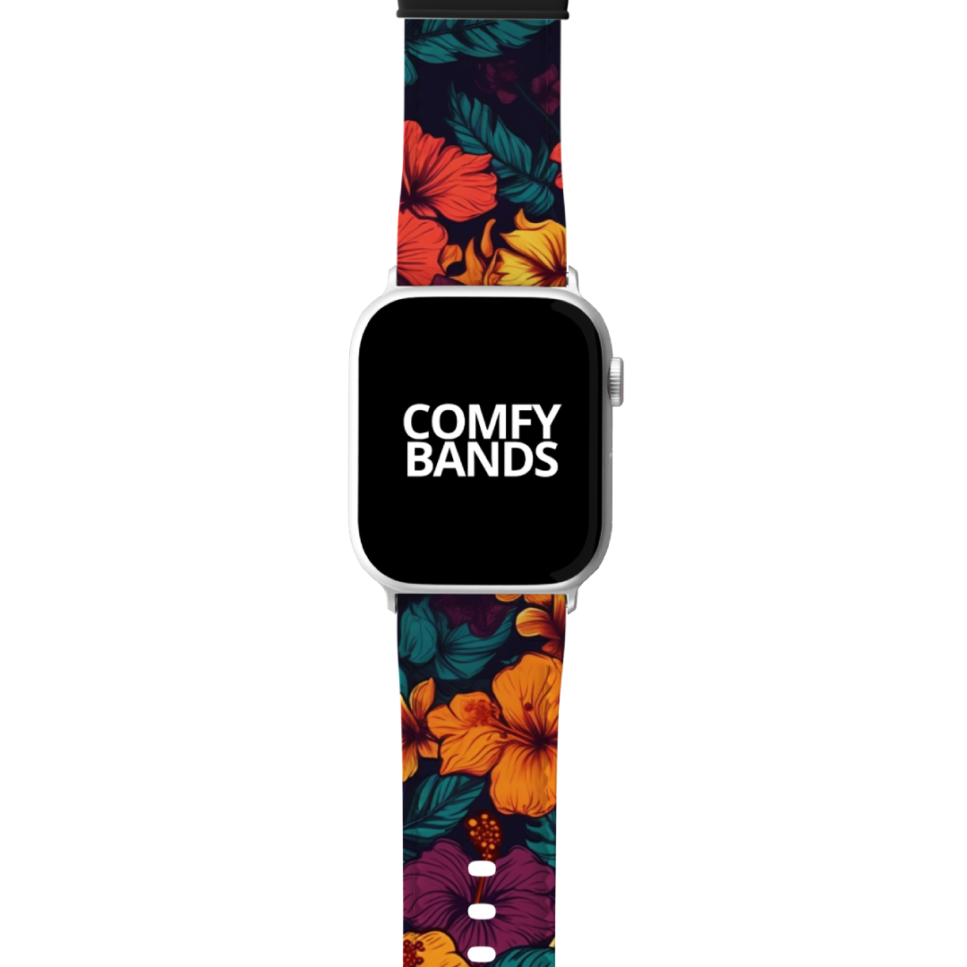 Apple watch band discount hibiscus