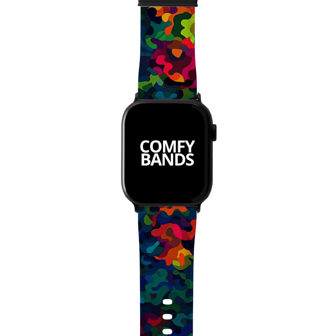 Dark Rainbow Camouflage Series Band For Apple Watch