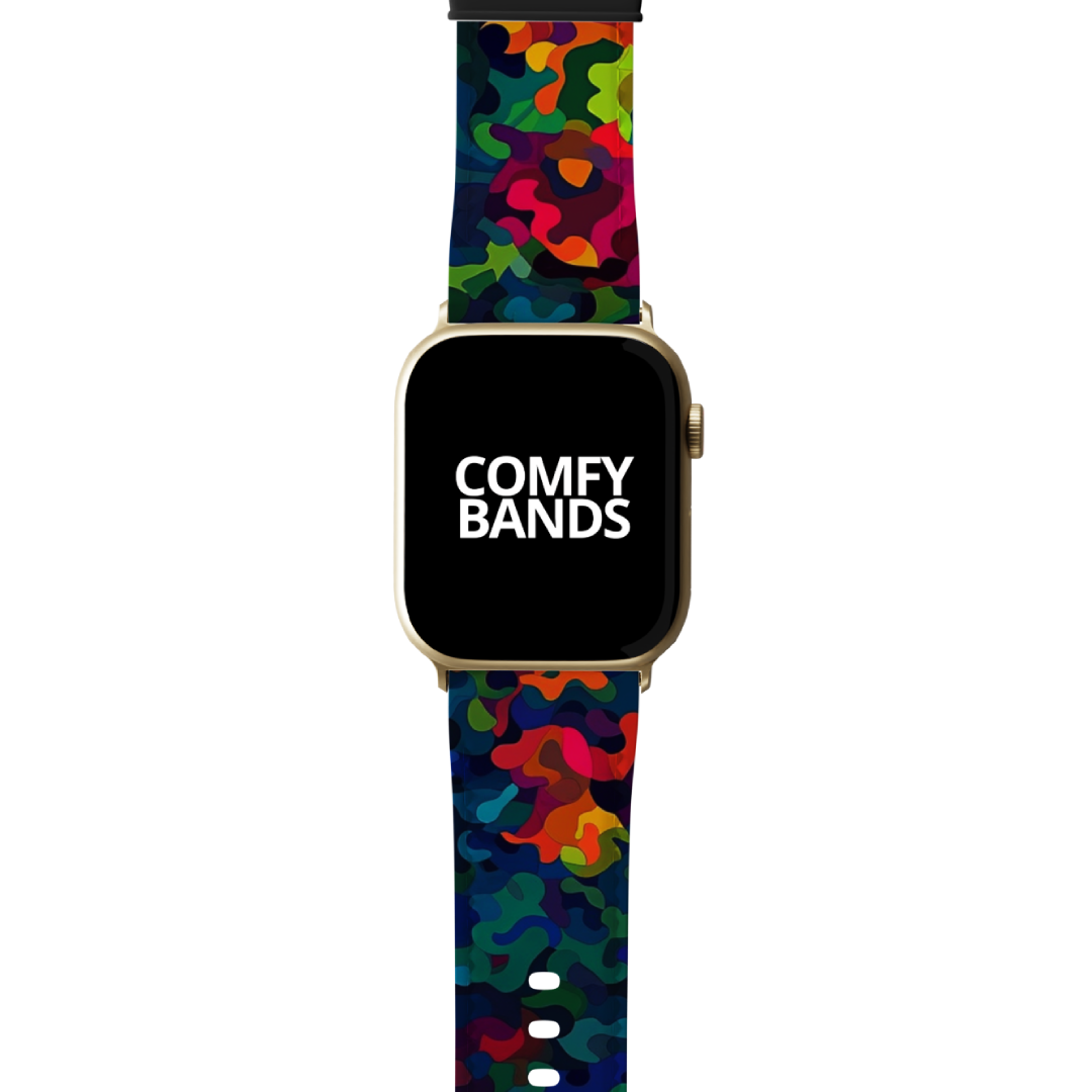 Dark Rainbow Camouflage Series Band For Apple Watch