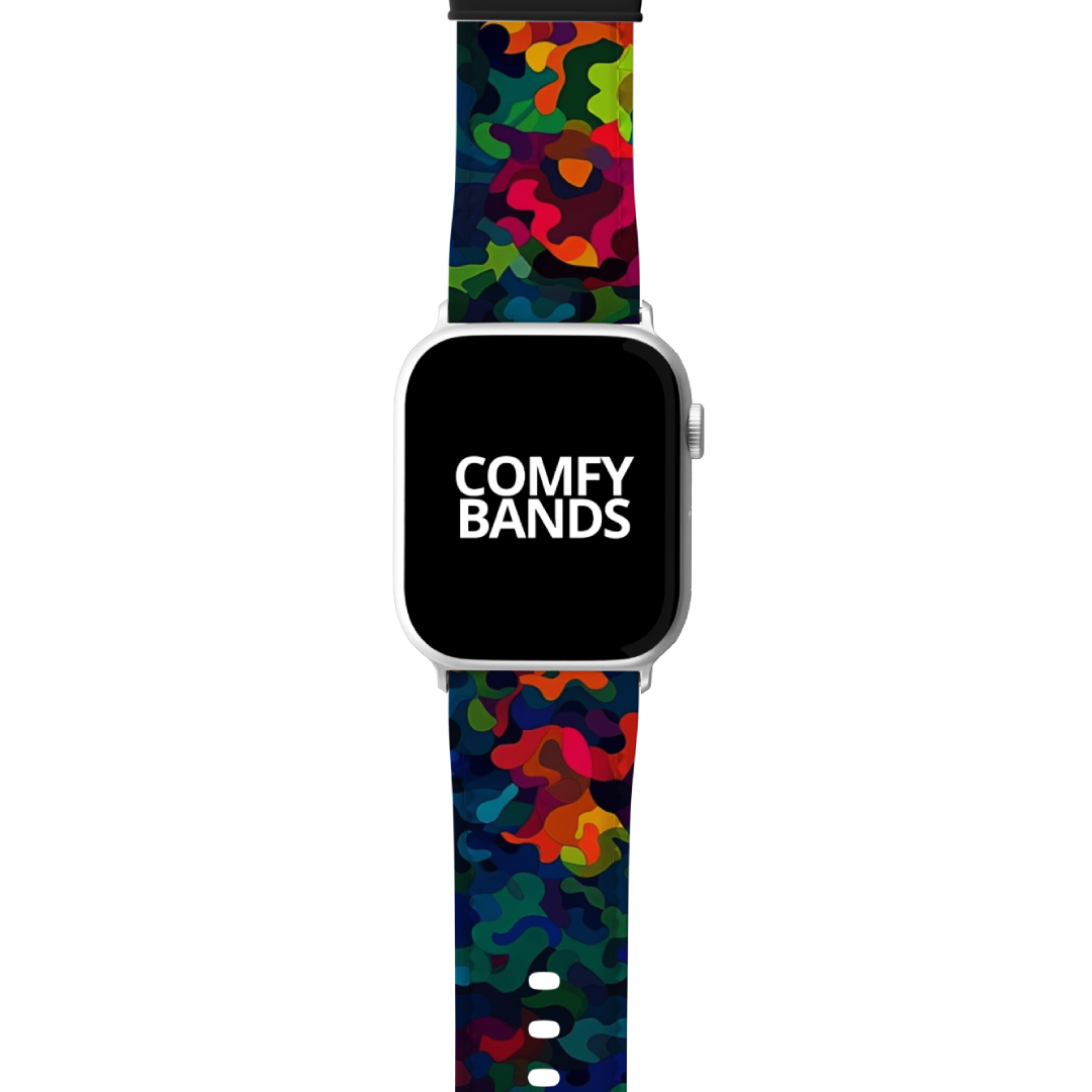 Dark Rainbow Camouflage Series Band For Apple Watch