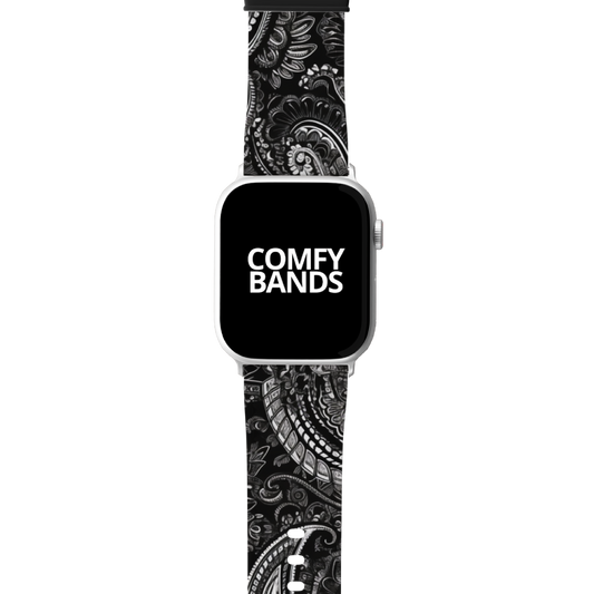 Black Paisley Series Band For Apple Watch