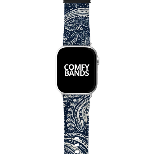 Blue Paisley Series Band For Apple Watch