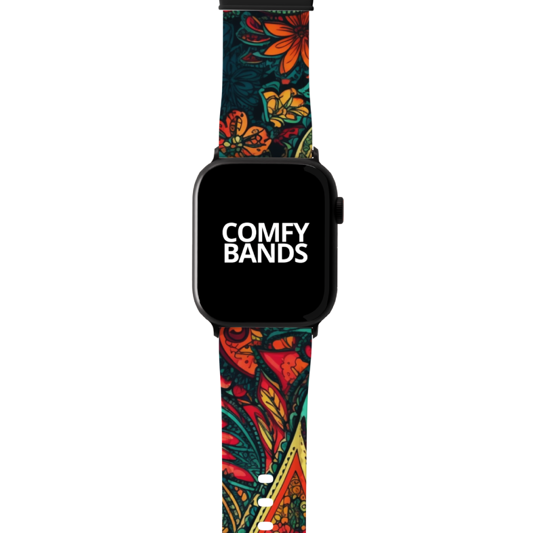 Multicolor Paisley Series Band For Apple Watch