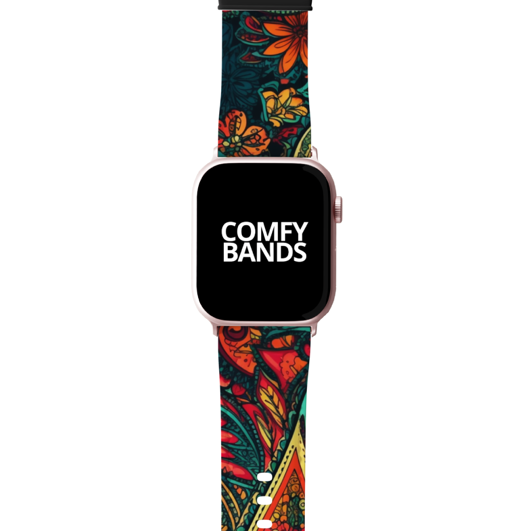Multicolor Paisley Series Band For Apple Watch
