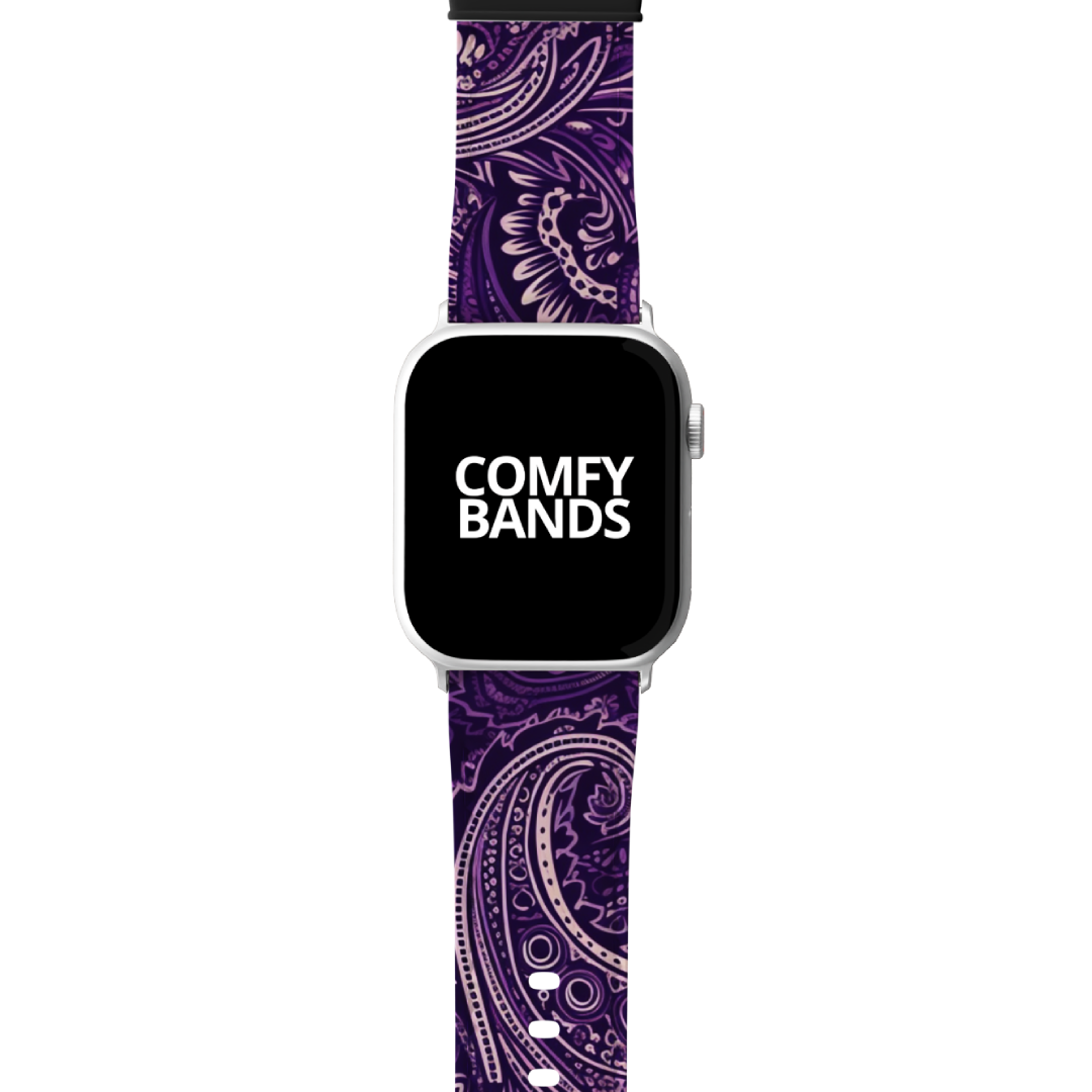 Purple Paisley Series Band For Apple Watch