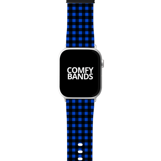 Blue & Black Plaid Series Band For Apple Watch