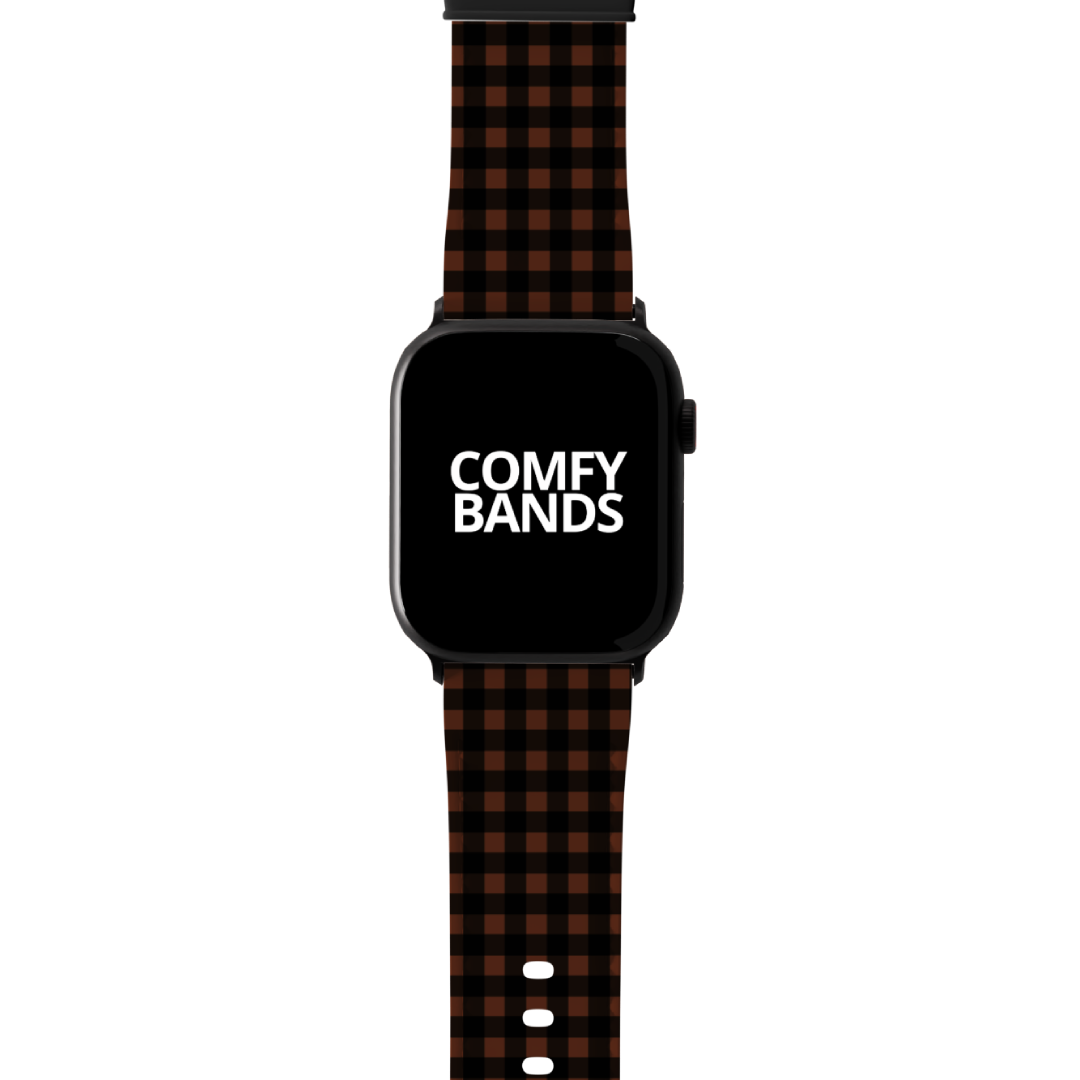 Brown & Black Plaid Series Band For Apple Watch