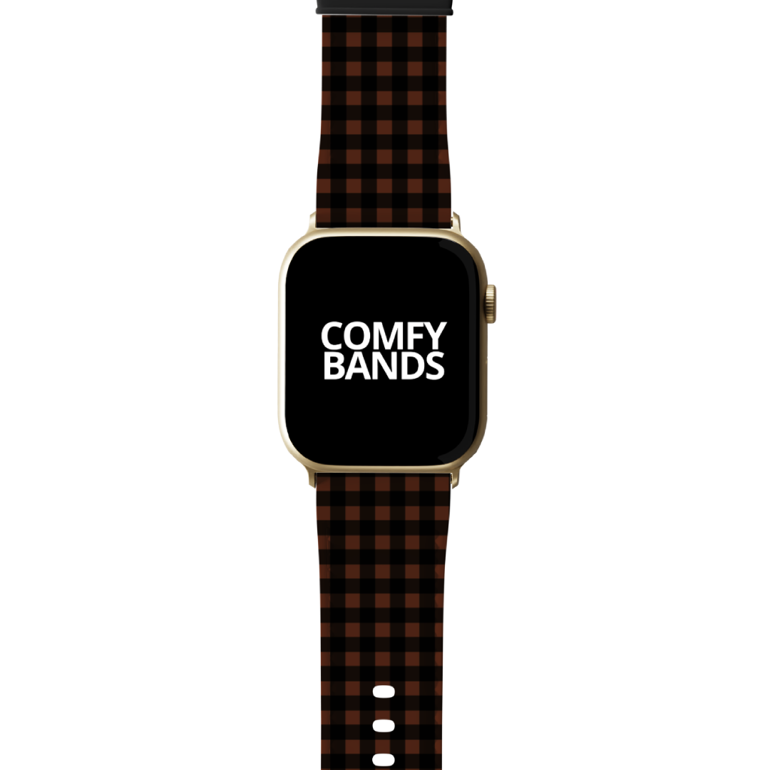 Brown & Black Plaid Series Band For Apple Watch