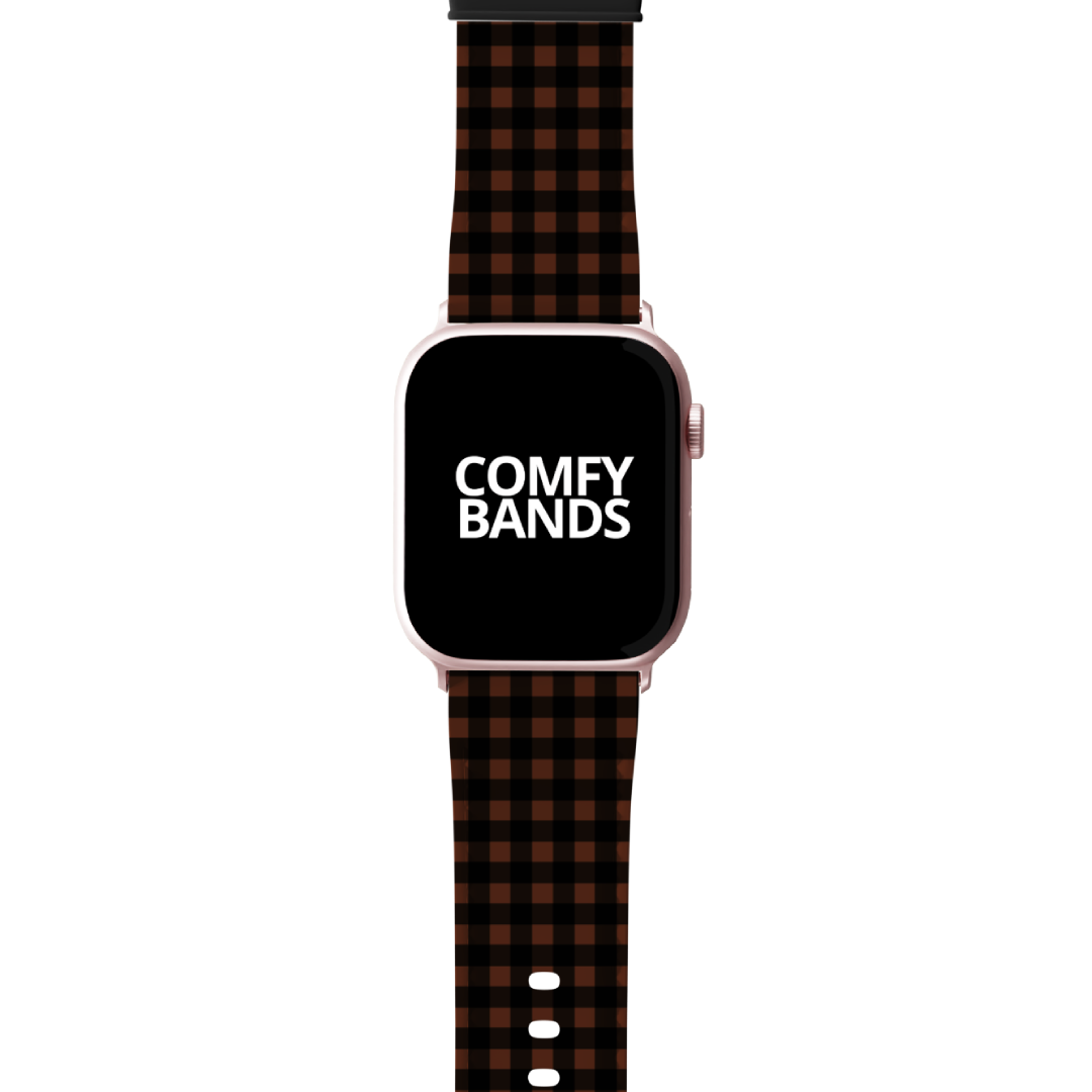 Brown & Black Plaid Series Band For Apple Watch