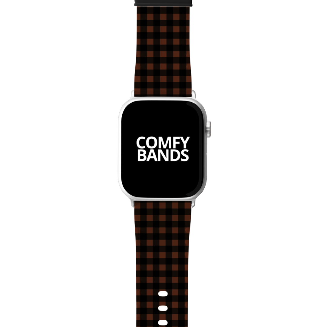 Brown & Black Plaid Series Band For Apple Watch