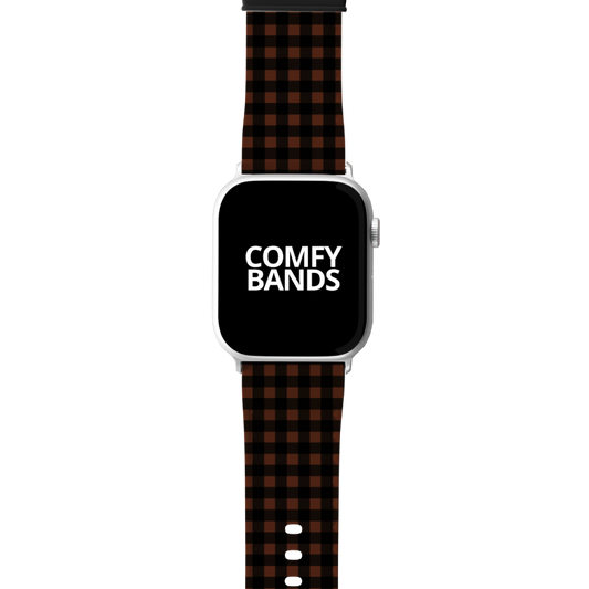 Brown & Black Plaid Series Band For Apple Watch
