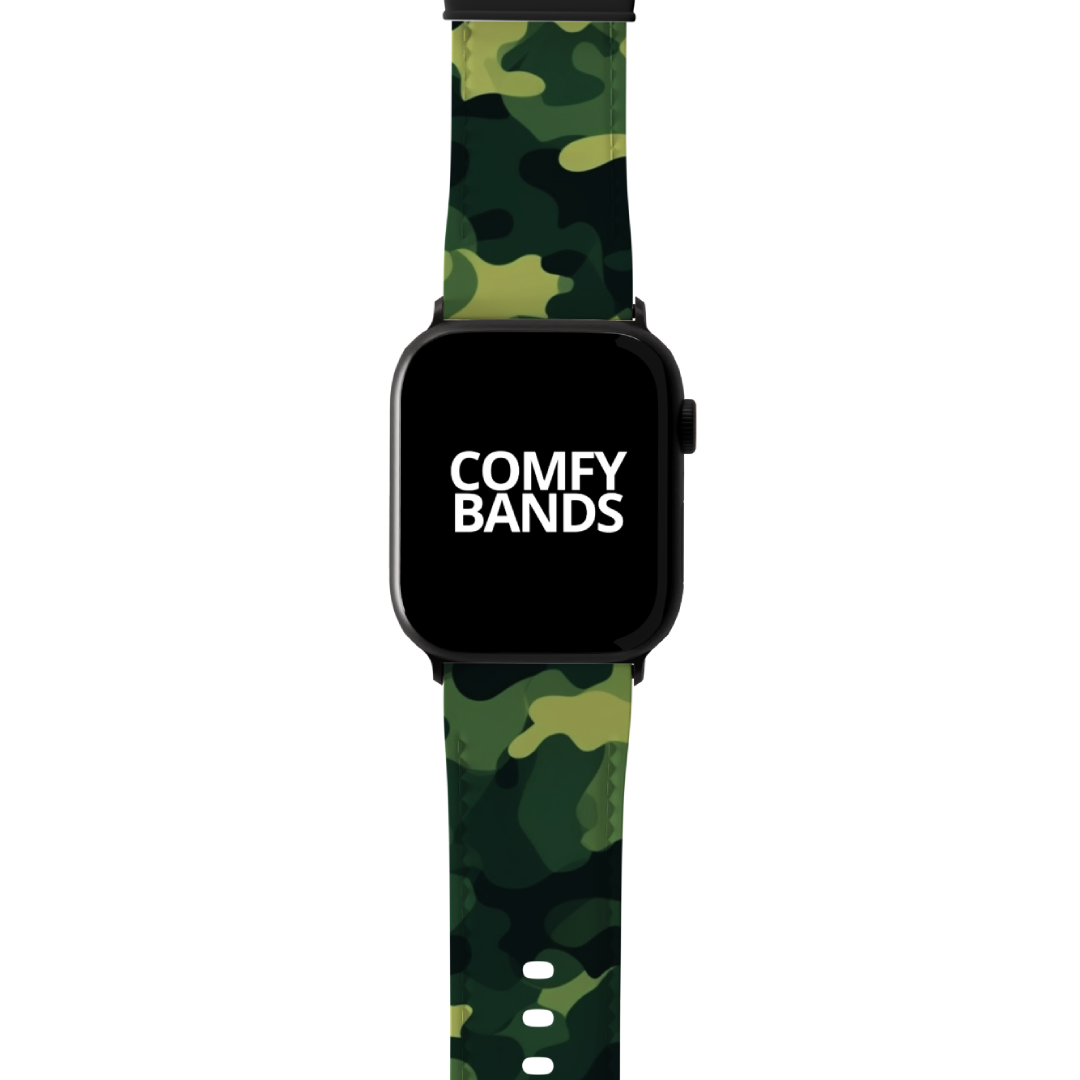 Green Camouflage Series Band For Apple Watch