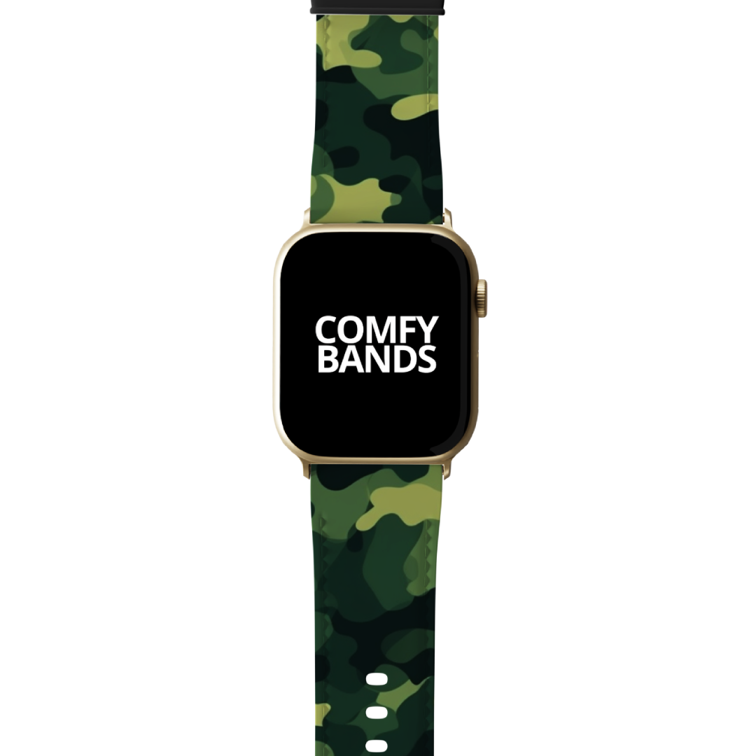 Green Camouflage Series Band For Apple Watch