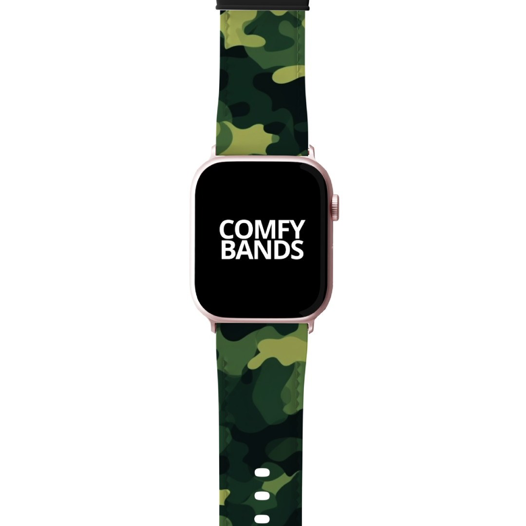 Green Camouflage Series Band For Apple Watch