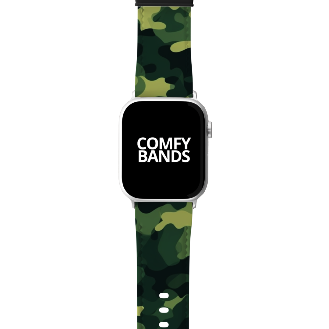Green Camouflage Series Band For Apple Watch