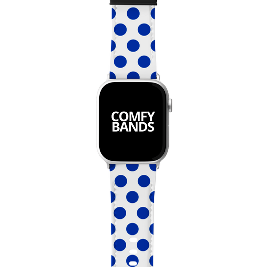 Blue & White Dot Series Band For Apple Watch