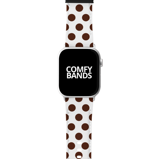 Brown & White Dot Series Band For Apple Watch