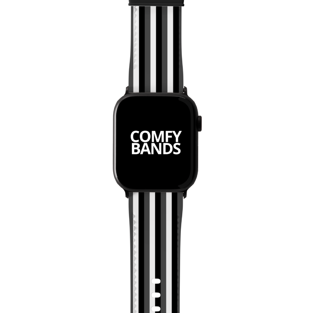 Black & White Stripes Series Band For Apple Watch
