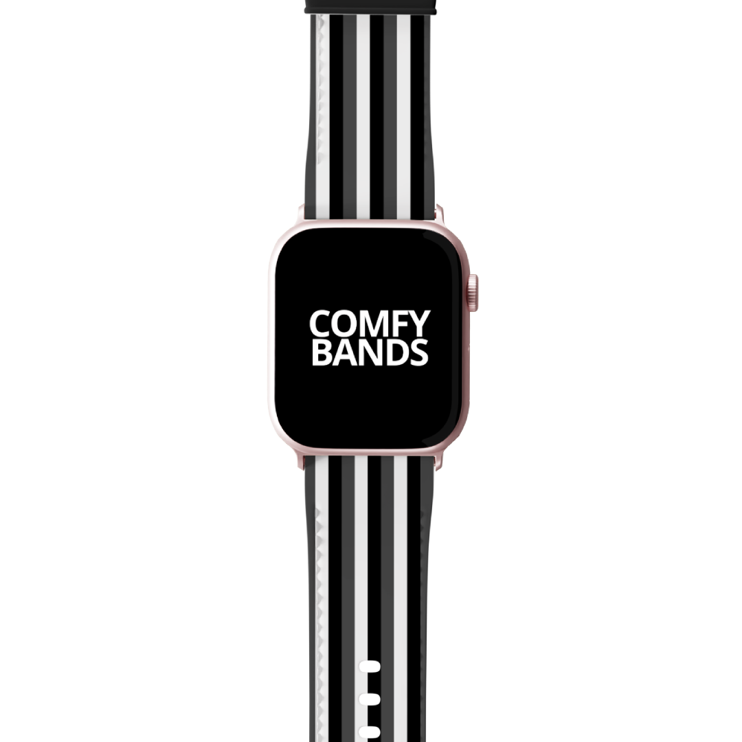 Black & White Stripes Series Band For Apple Watch