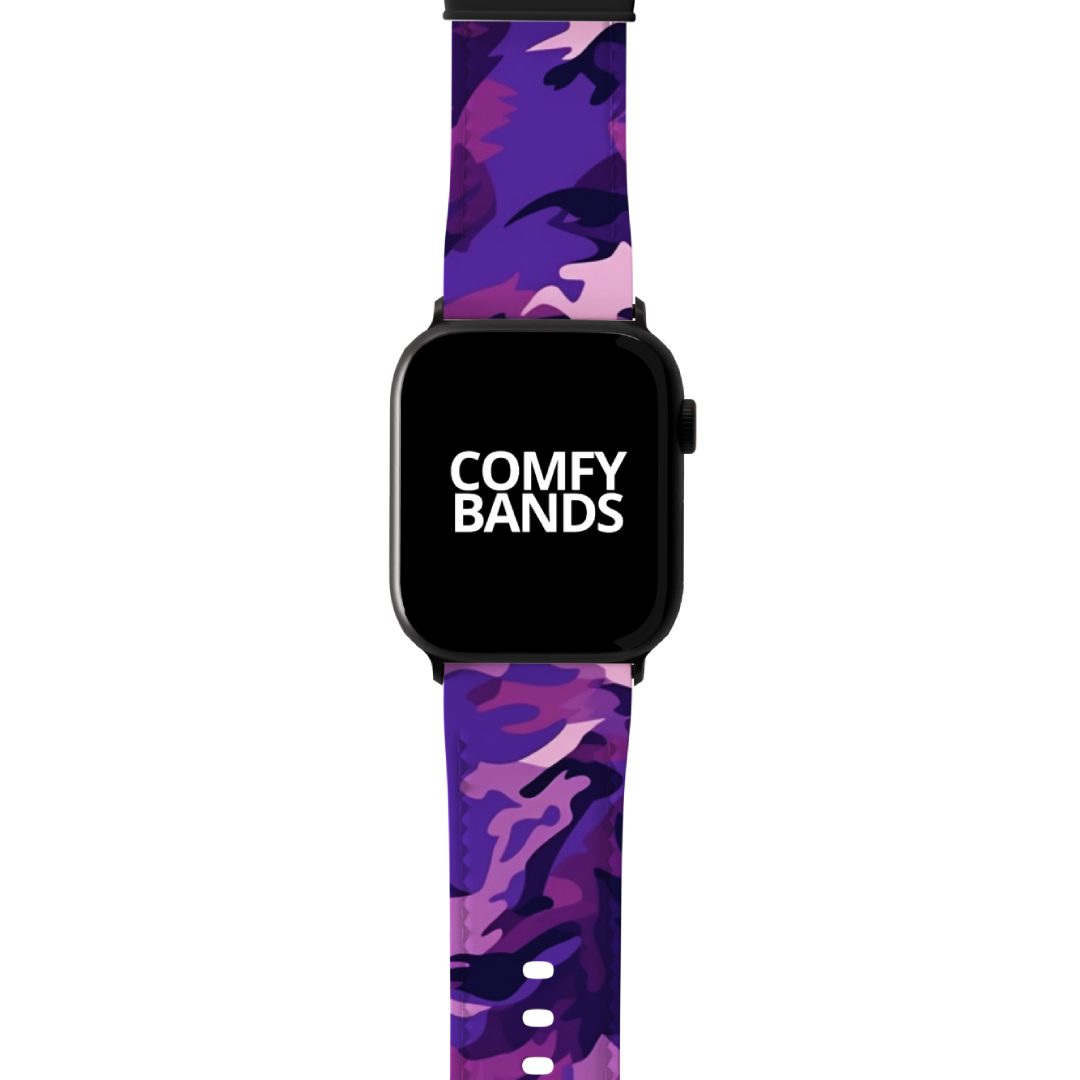 Purple Camouflage Series Band For Apple Watch