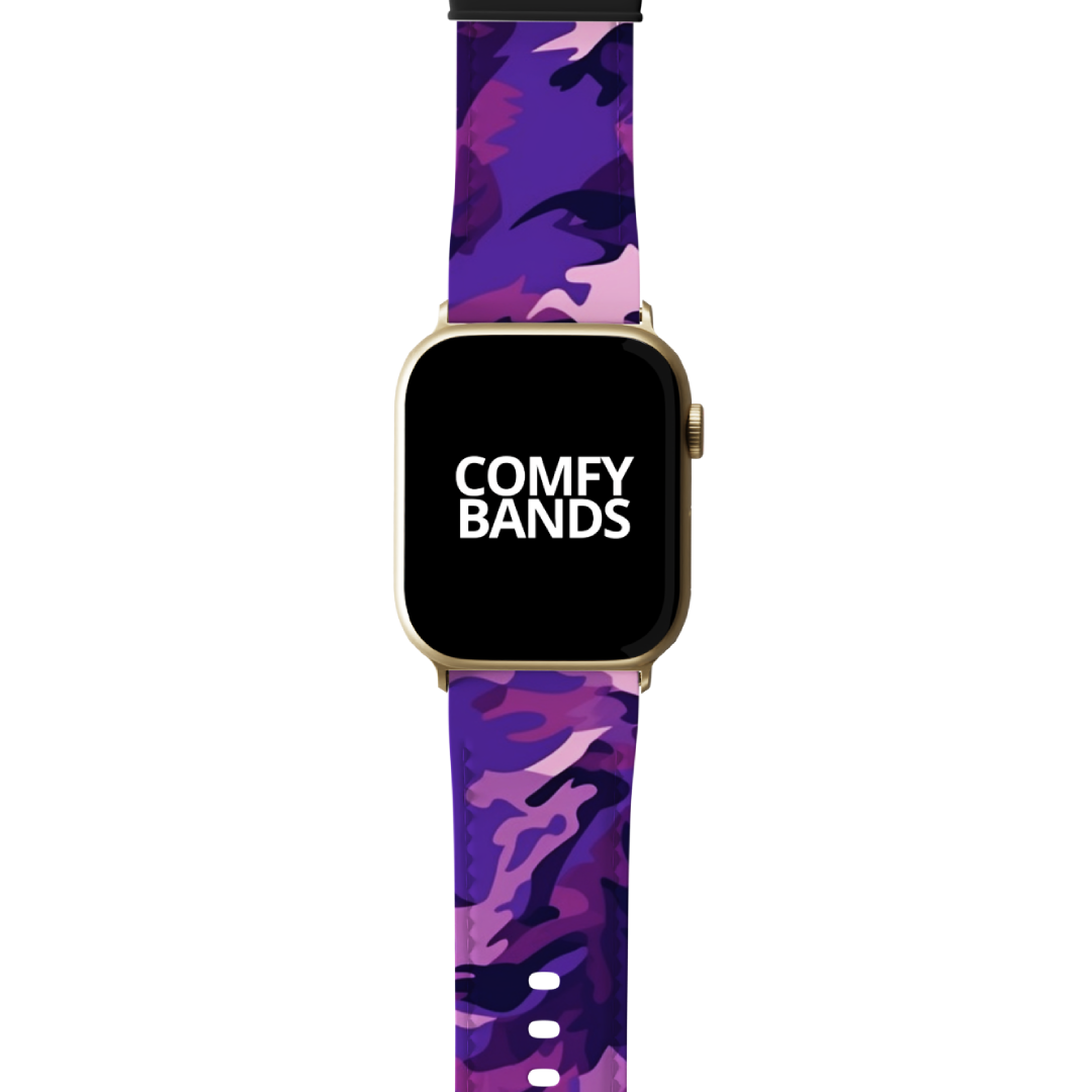 Purple Camouflage Series Band For Apple Watch