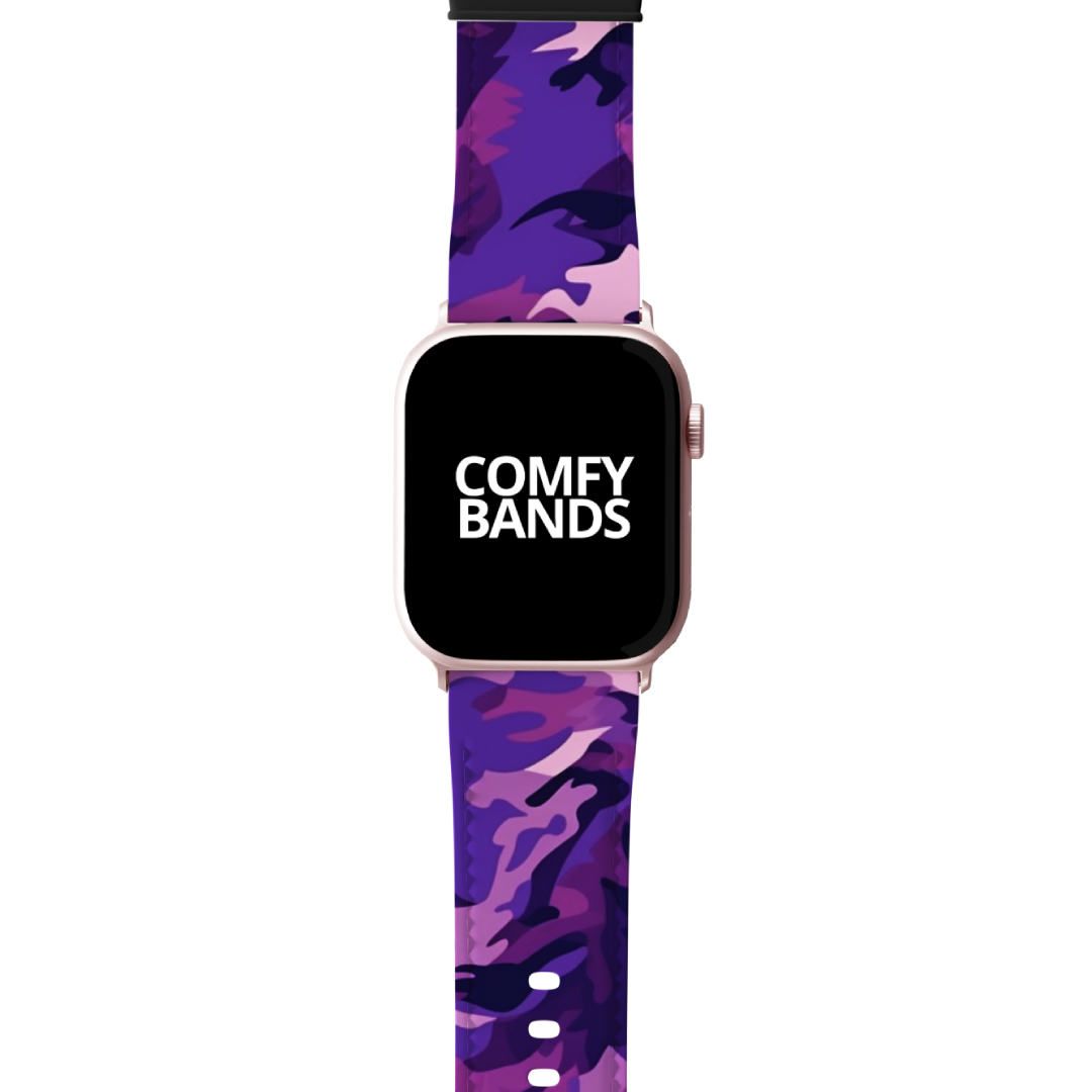Purple Camouflage Series Band For Apple Watch