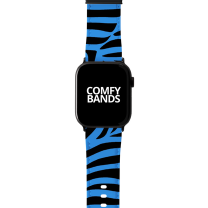 Blue Zeebra Exotic Animal Series Band For Apple Watch