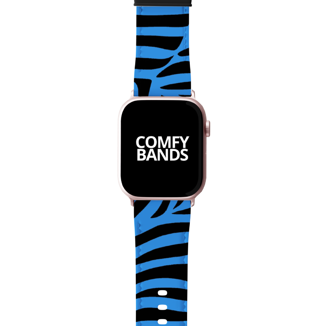 Blue Zeebra Exotic Animal Series Band For Apple Watch