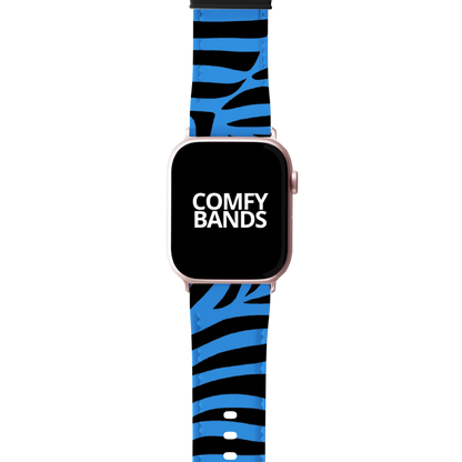 Blue Zeebra Exotic Animal Series Band For Apple Watch