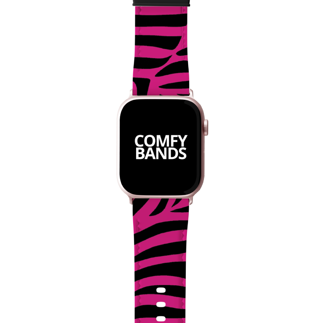 Pink Zeebra Exotic Animal Series Band For Apple Watch