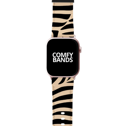 Tan Zeebra Exotic Animal Series Band For Apple Watch