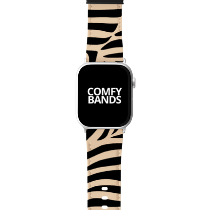 Tan Zeebra Exotic Animal Series Band For Apple Watch