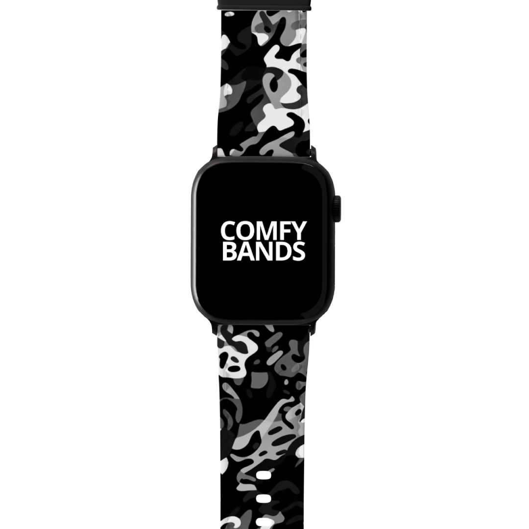 Black Camouflage Series Band For Apple Watch